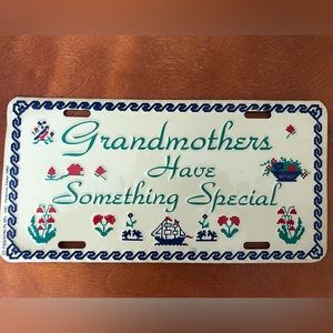 Vintage Grandmothers Have Something Special License Plate